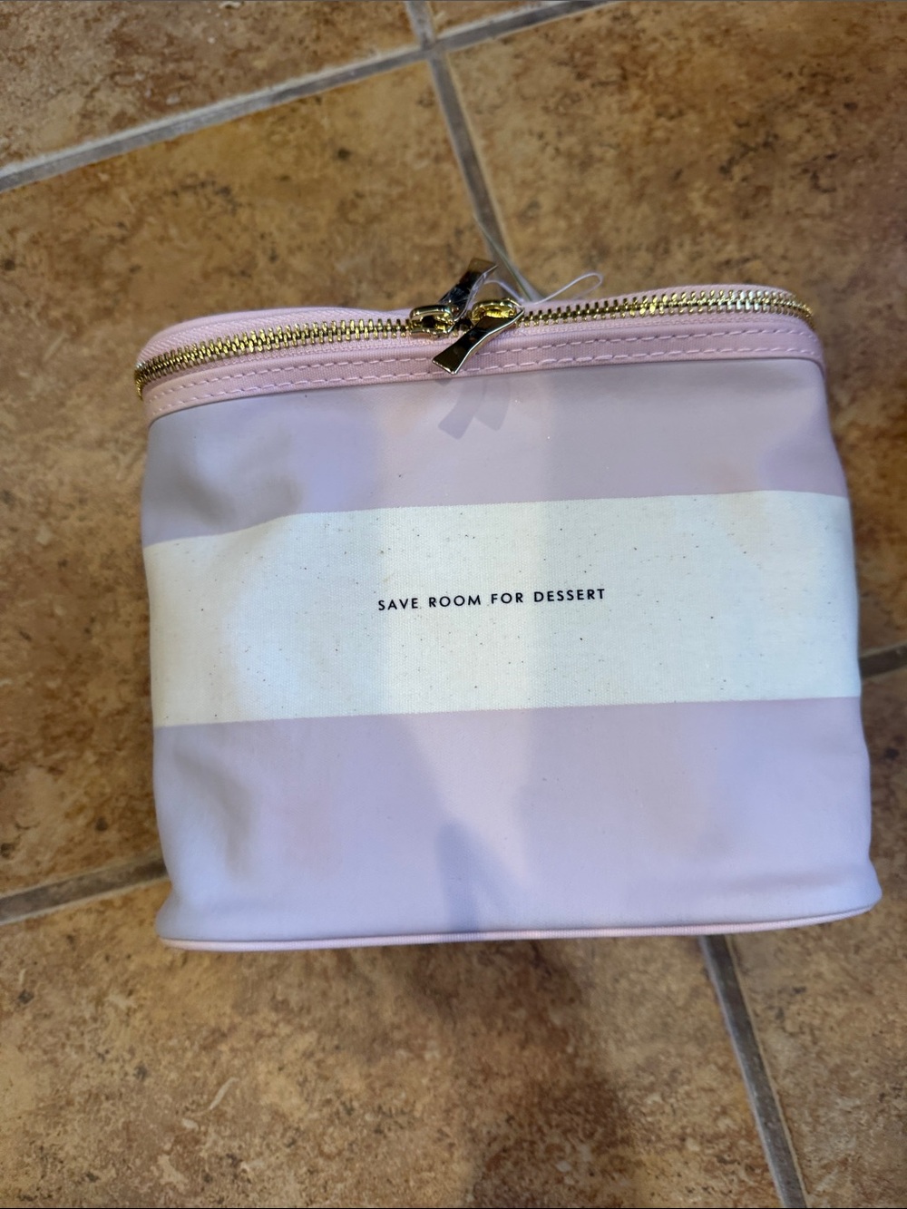 Kate Spade Blush Rugby Stripe Lunch Tote!